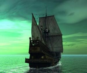 пазл Античный корабль - Carabela
